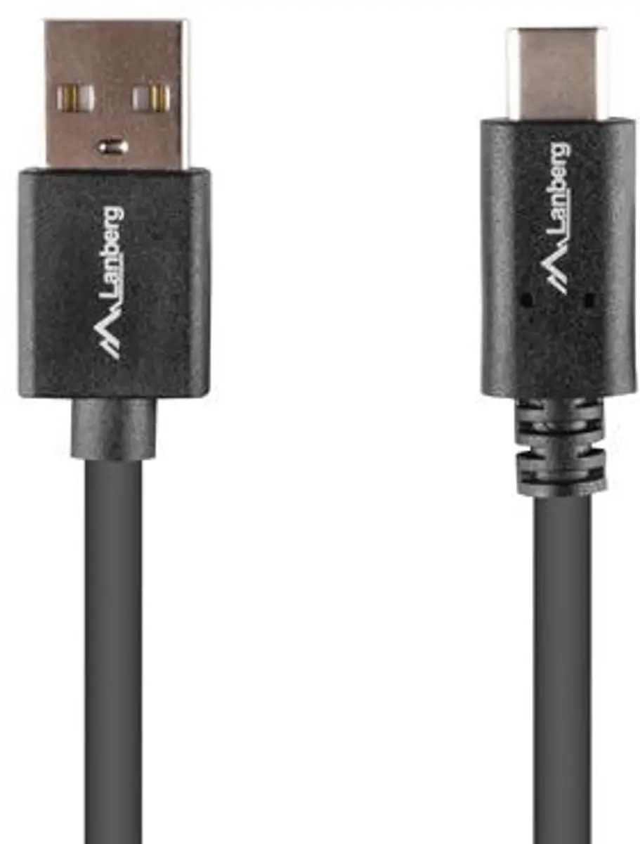 Lanberg CA-USBO-15CU-0010 USB-C naar USB-A Kabel - 1m - Zwart - afbeelding 3 van 6