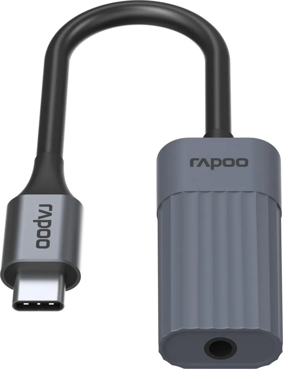 Rapoo UCA-1012 USB-C Kabel 0,15m - Zwart - afbeelding 3 van 4