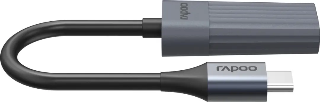 Rapoo UCA-1012 USB-C Kabel 0,15m - Zwart - afbeelding 4 van 4