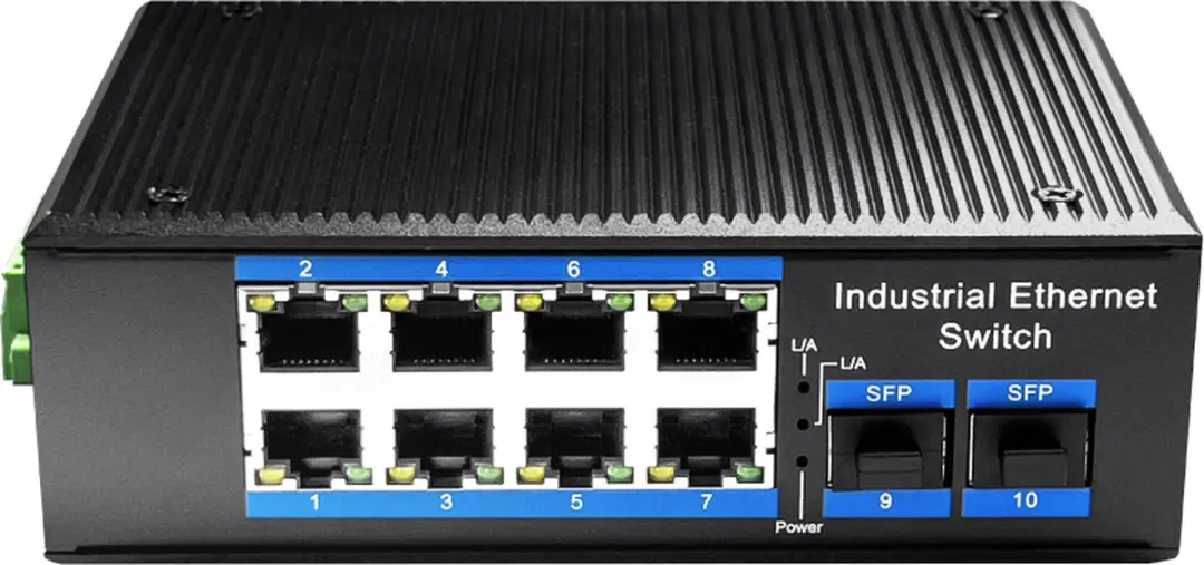 Cudy 8-poorts Gigabit industriële PoE+ switch met 2 SFP-slots