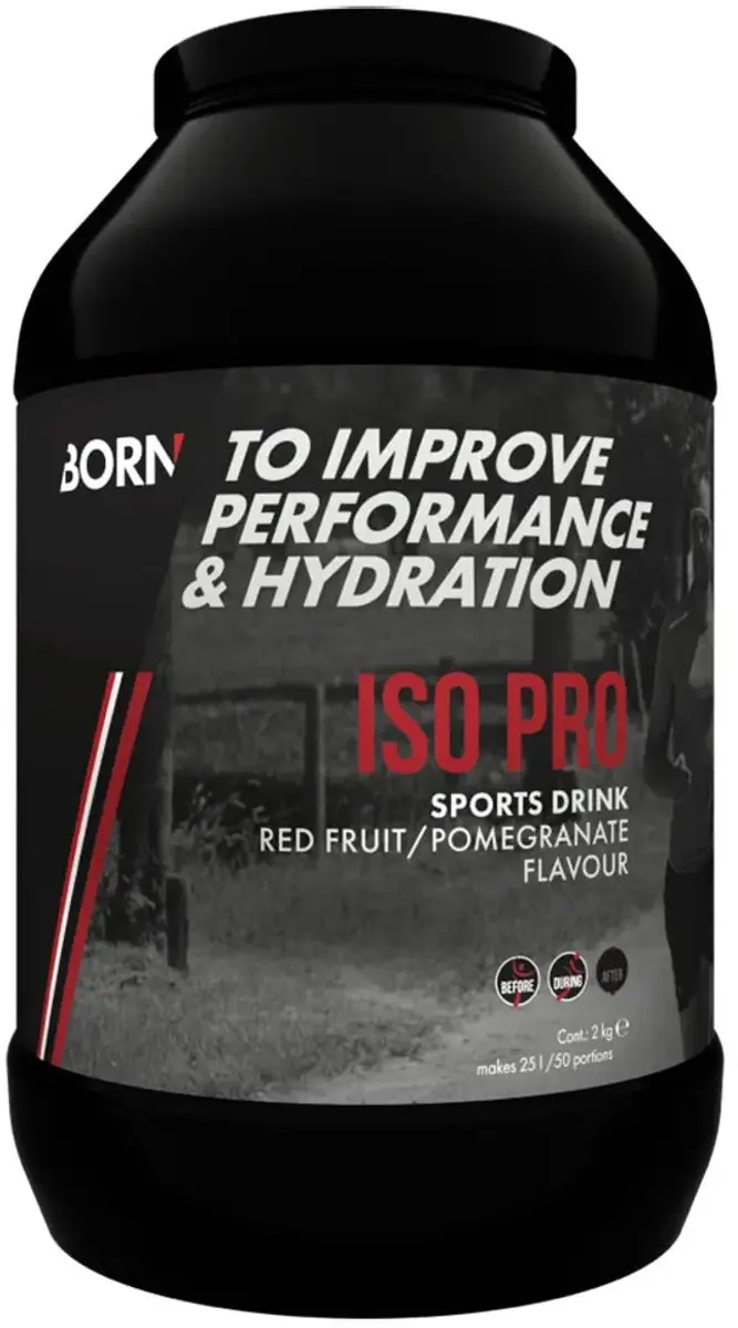 Born Iso Pro Sportdrank 2000g - Red Fruit/Pomegranate