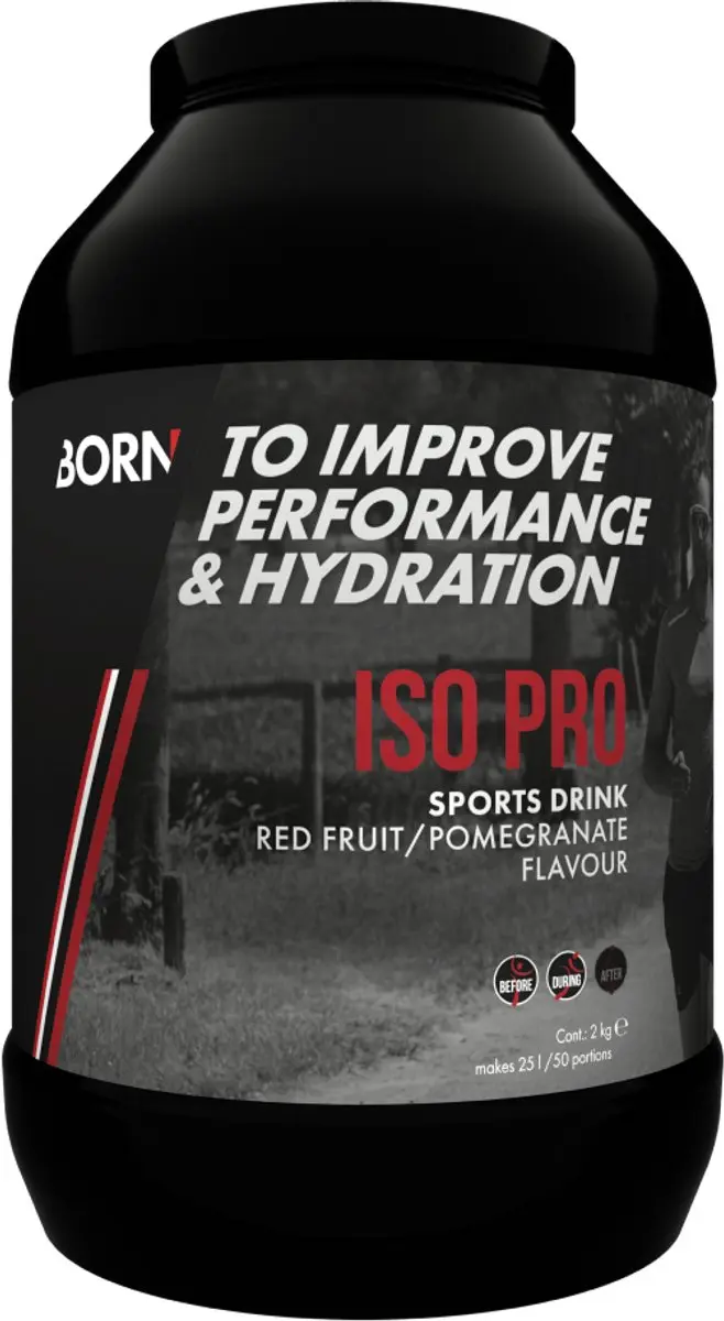 Born Iso Pro Sportdrank 2000g - Red Fruit/Pomegranate