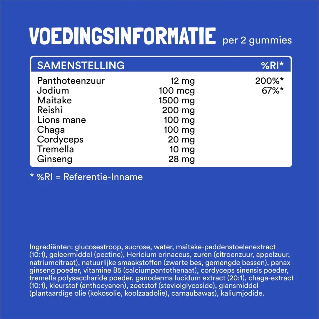 Yummygums Mushroom Complex Gummies - 60 Stuks