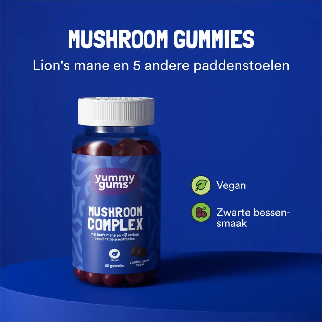 Yummygums Mushroom Complex Gummies - 60 Stuks