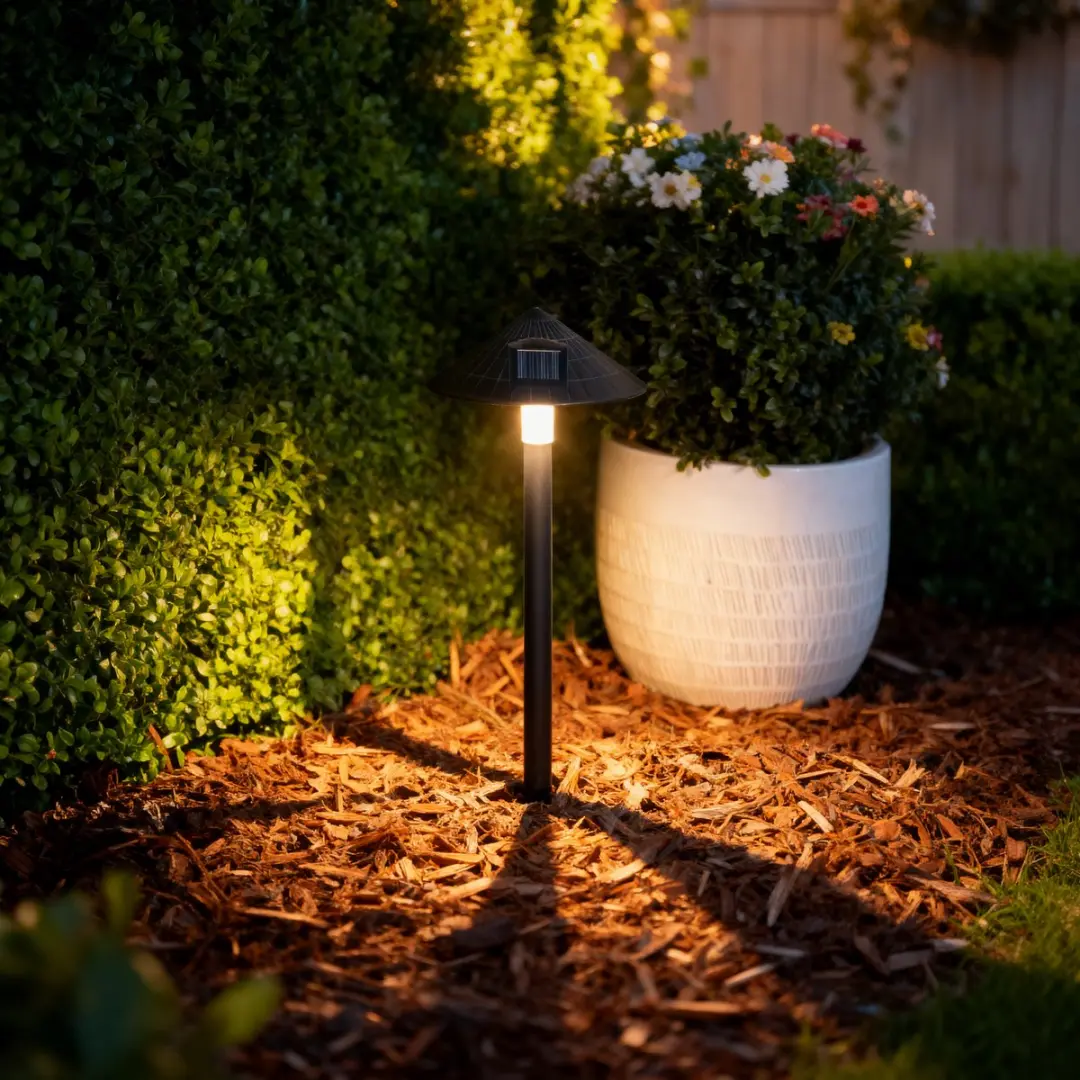Grundig Solar Spike Lamp Ø15cm - Zwart - afbeelding 2 van 3