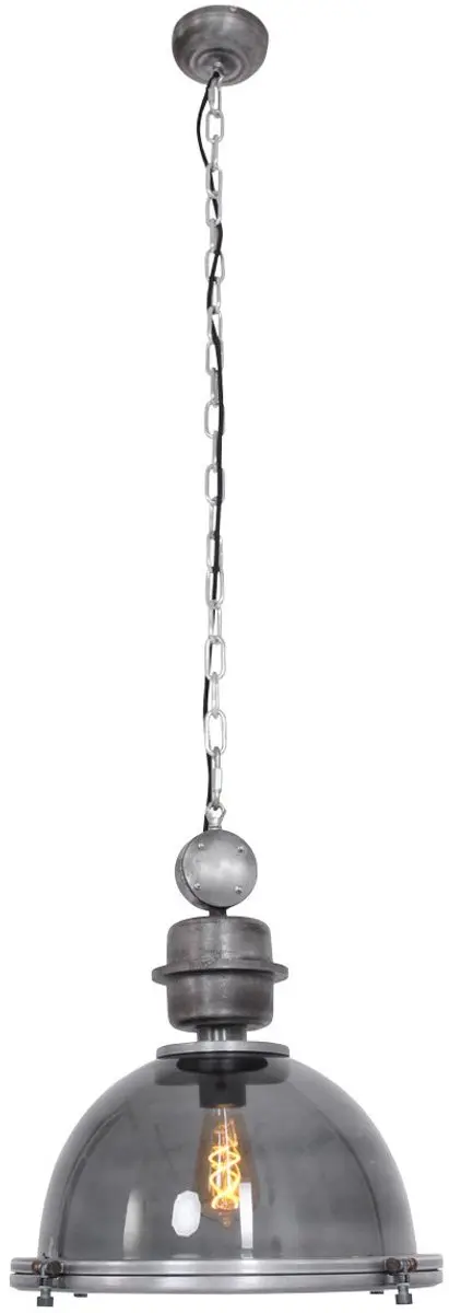 Steinhauer Hanglamp Bikkel 1452GR - Industrieel Ø45cm - Grijs/Transparant - afbeelding 2 van 6