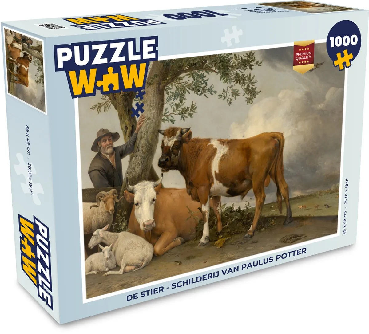 PuzzleWow De Stier Legpuzzel 1000 Stuks