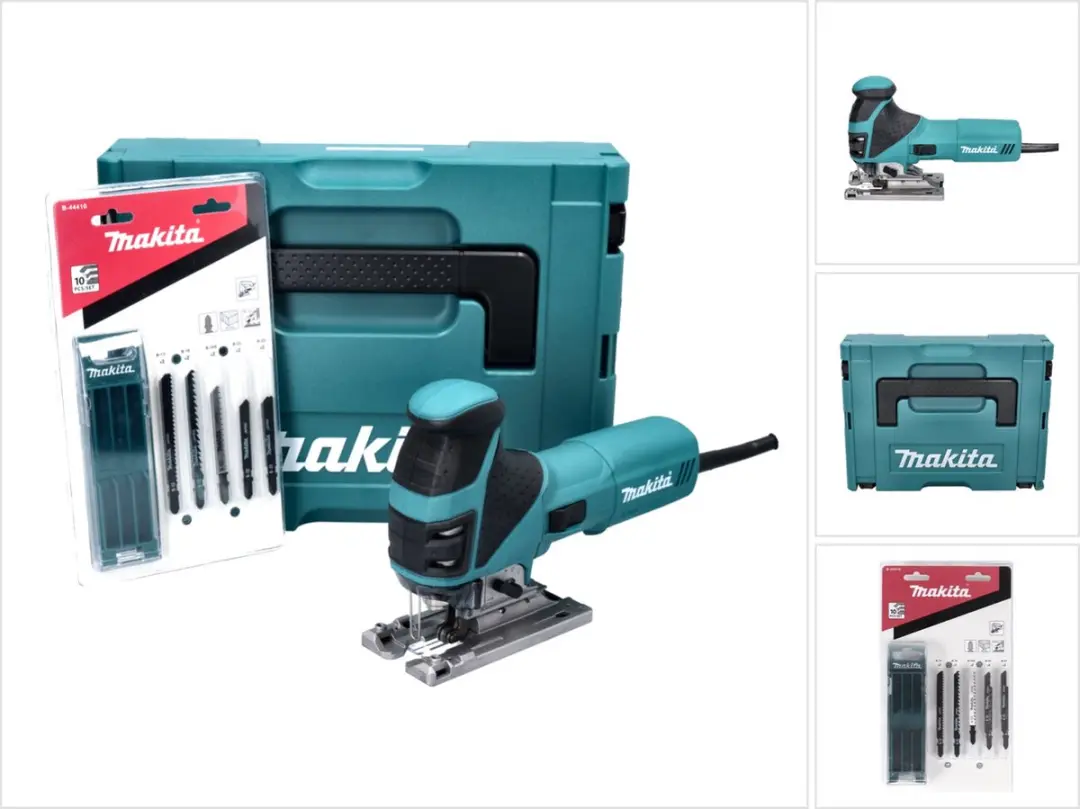 Makita 4351 FCTJ pendeldecoupeerzaag 720 W + 16x zaagblad + Makpac