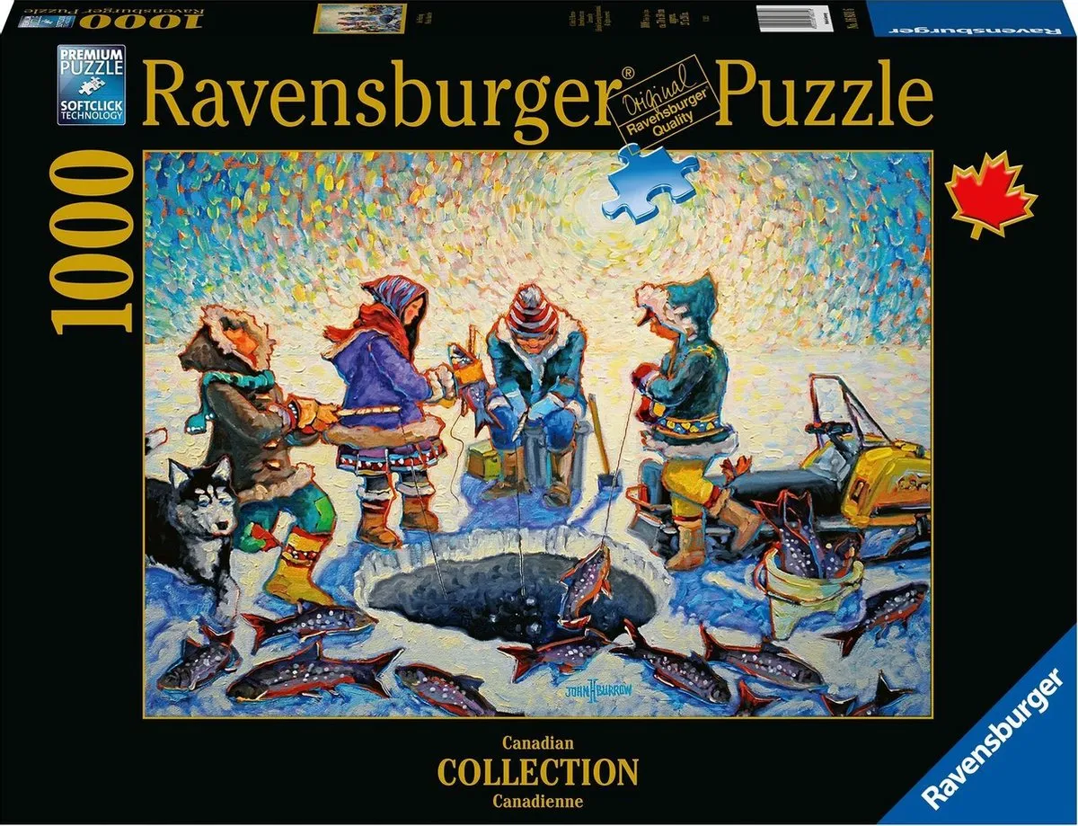 Ravensburger Canadian Collection IJsvissen Legpuzzel 1000 Stuks - 168316