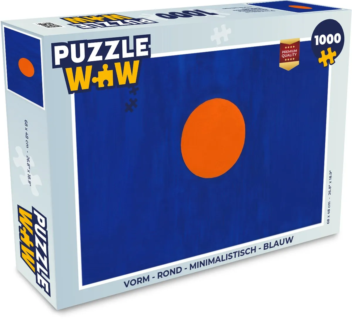 PuzzleWow Minimalistische Ronde Puzzel 1000 Stuks