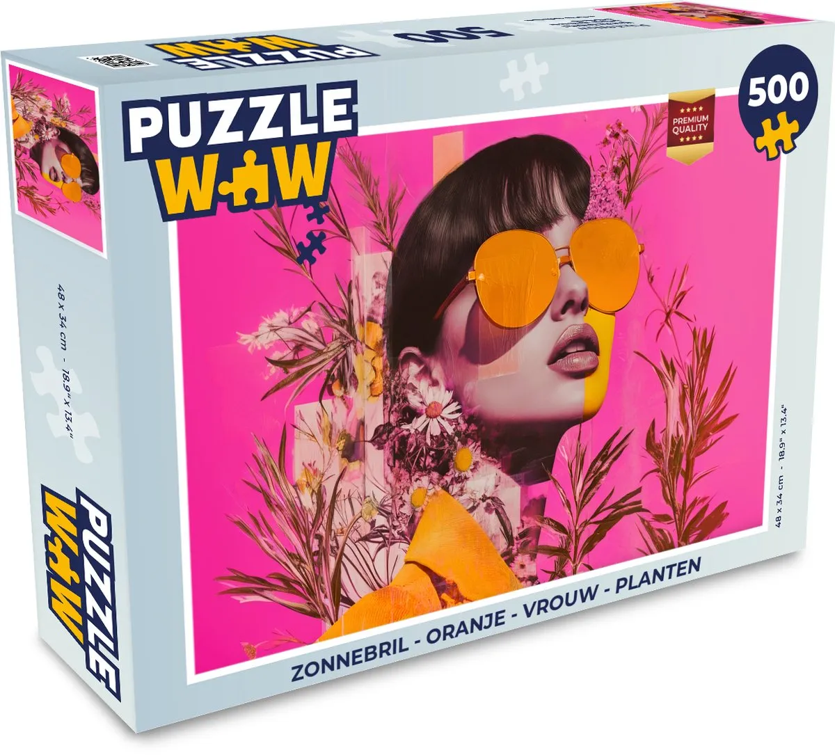 PuzzleWow Zonnebril Legpuzzel 500 Stuks