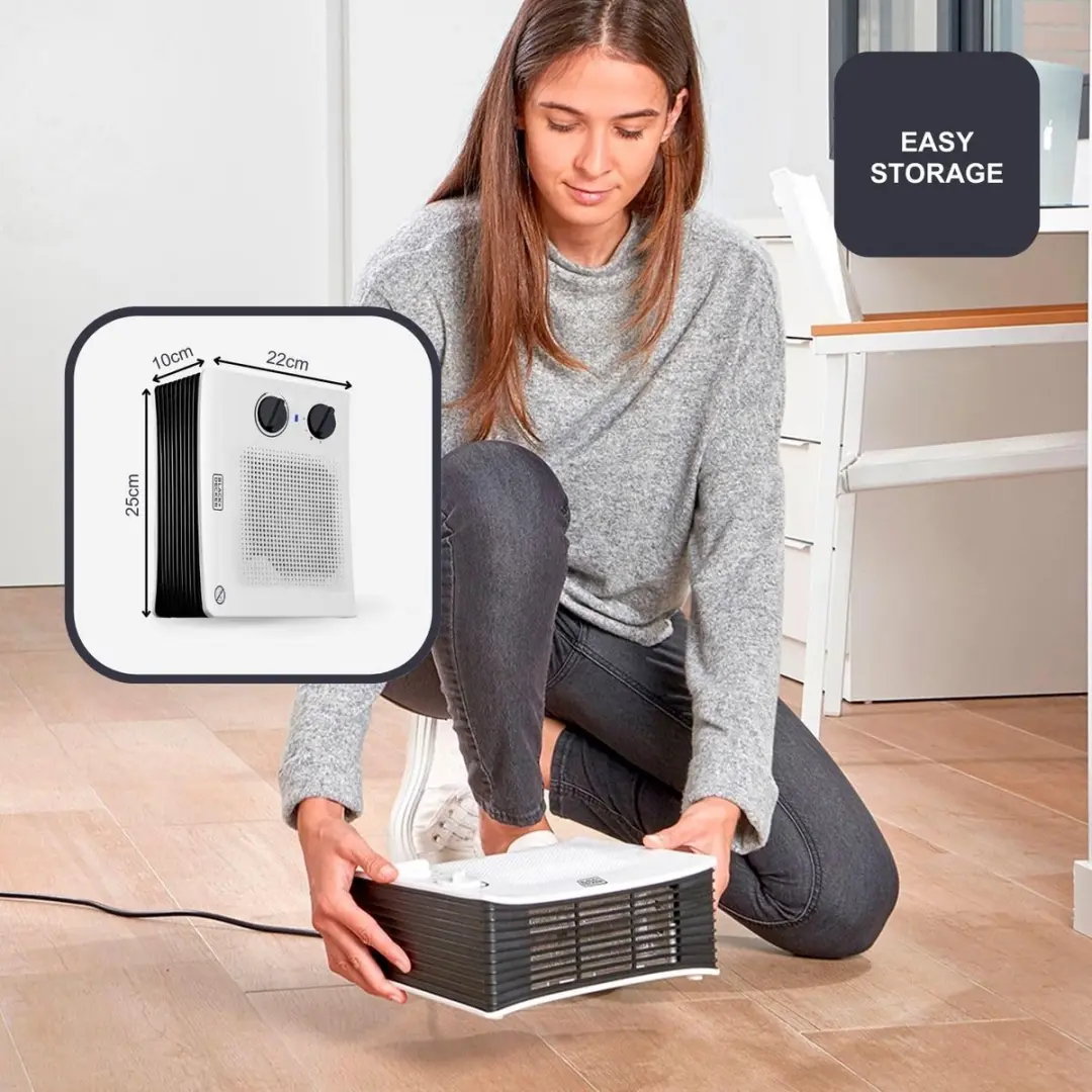 BLACK+DECKER BXSH2001E Thermostaatkachel 1000-2000W - afbeelding 4 van 6