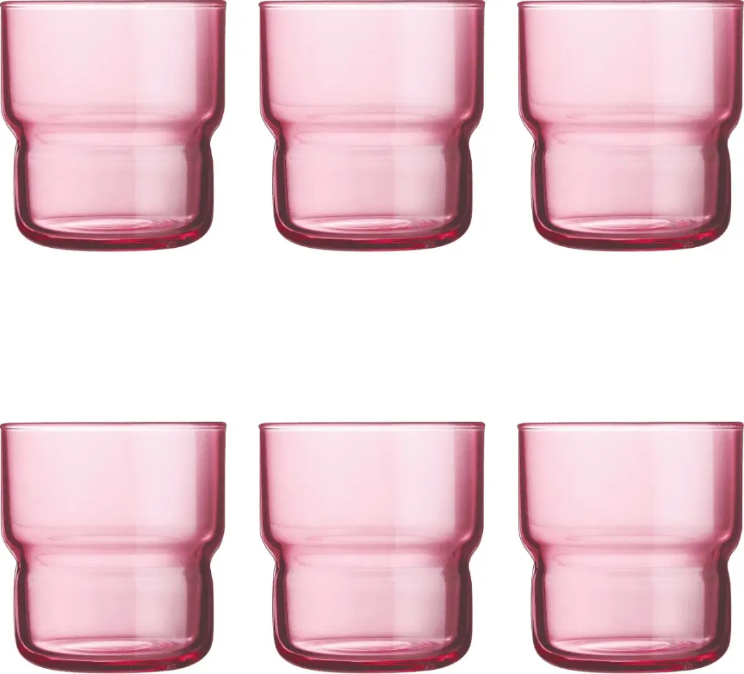 Arcoroc Log Tumbler 22cl - 6 Stuks Rood