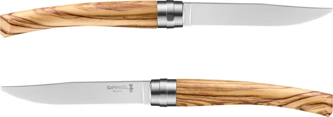 Opinel Table Chic Tafelmessenset 4-delig - Olijfhout