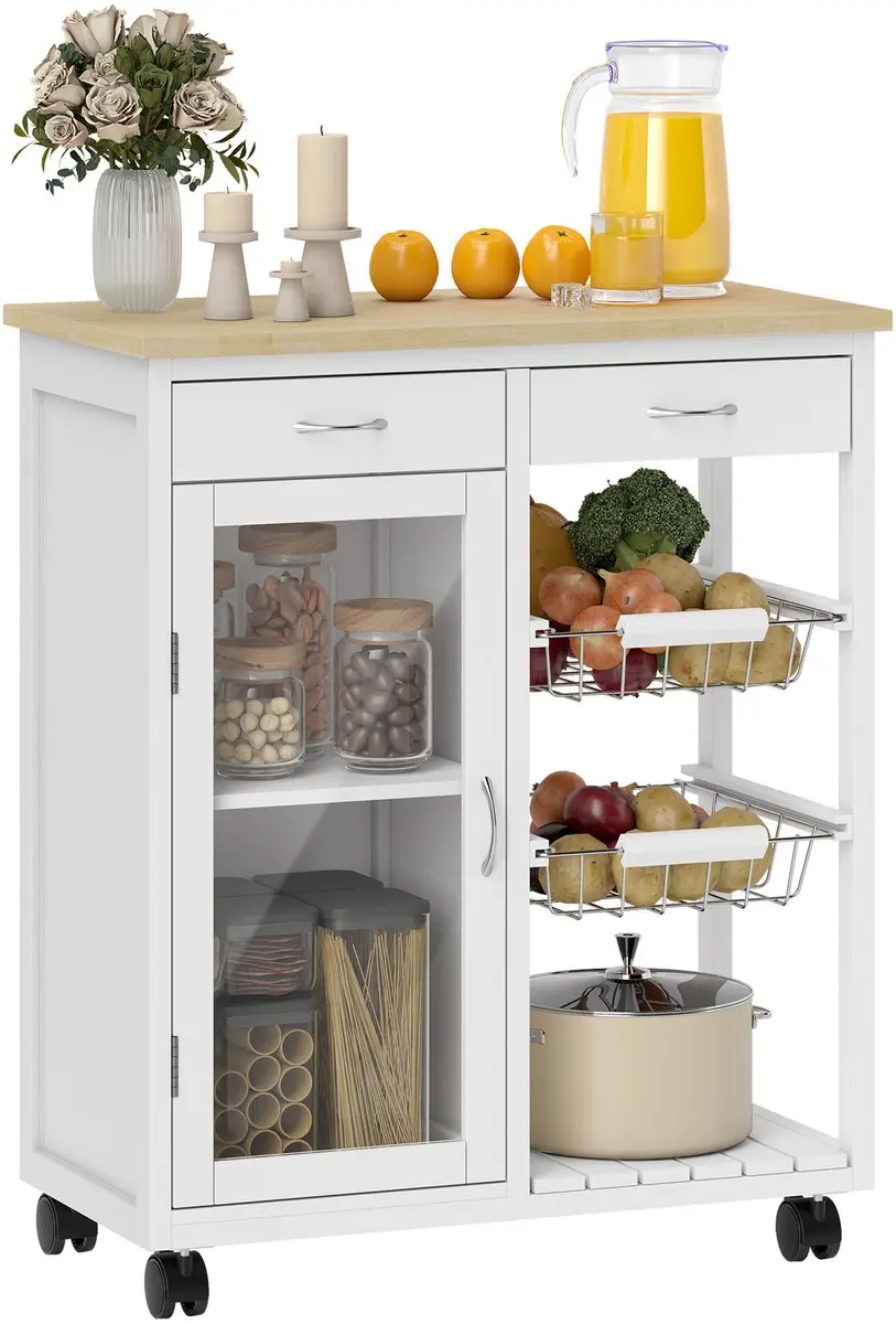 HOMCOM-Keukenwagen-MDF-67x35x80cm-Wit