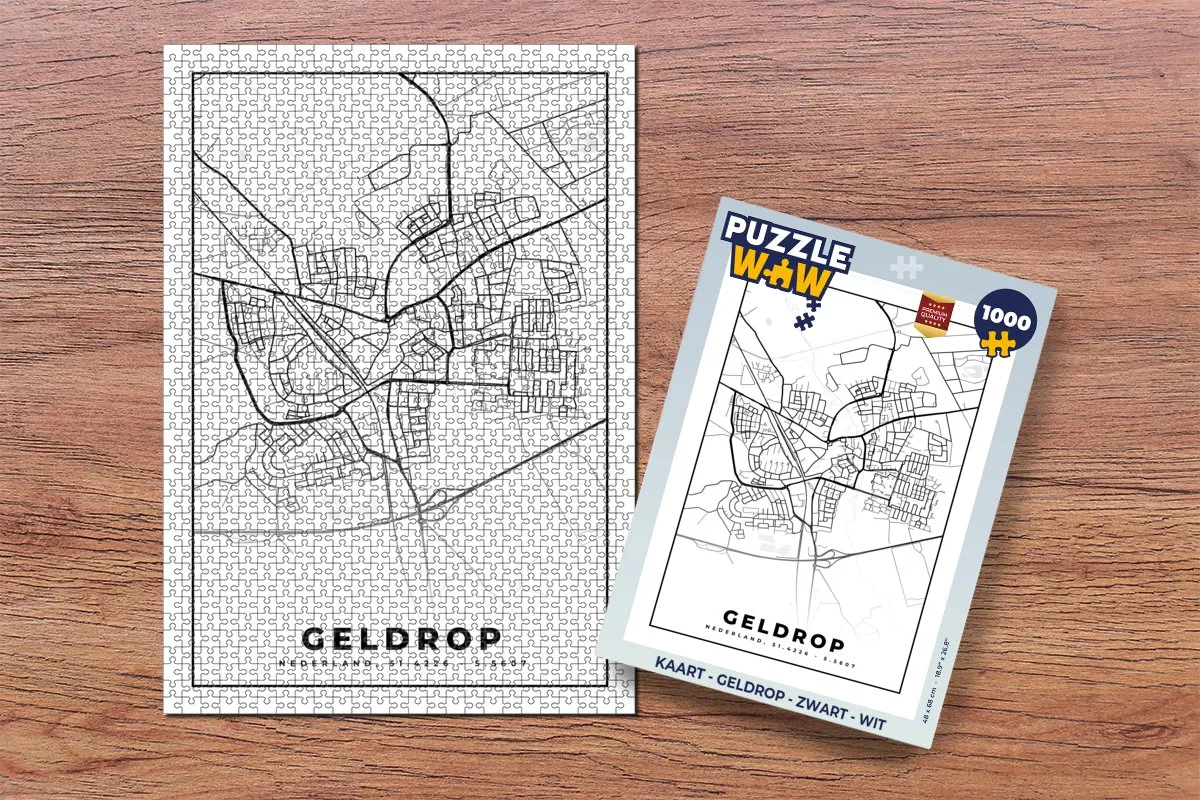 PuzzleWow Geldrop Legpuzzel 1000 Stuks - Multicolor