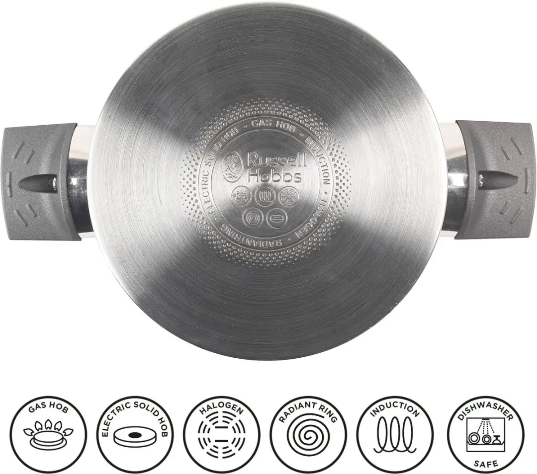 Russell Hobbs Excellence 3-Laags Stoomboot 18cm - Inductie - Zilver - afbeelding 2 van 6