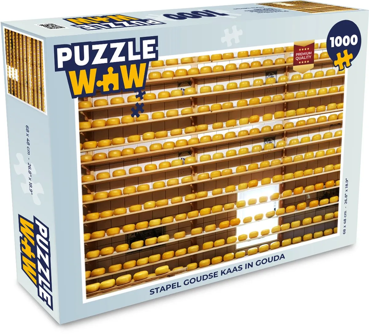 PuzzleWow Gouda Legpuzzel 1000 Stuks