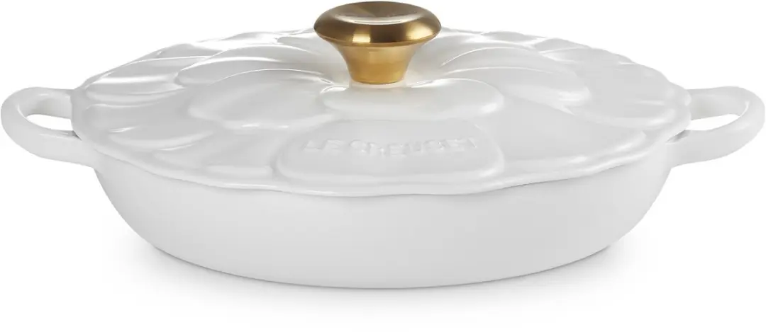 Le Creuset Signature Campagnard Bloesem Wit Ø 26cm 2,2l