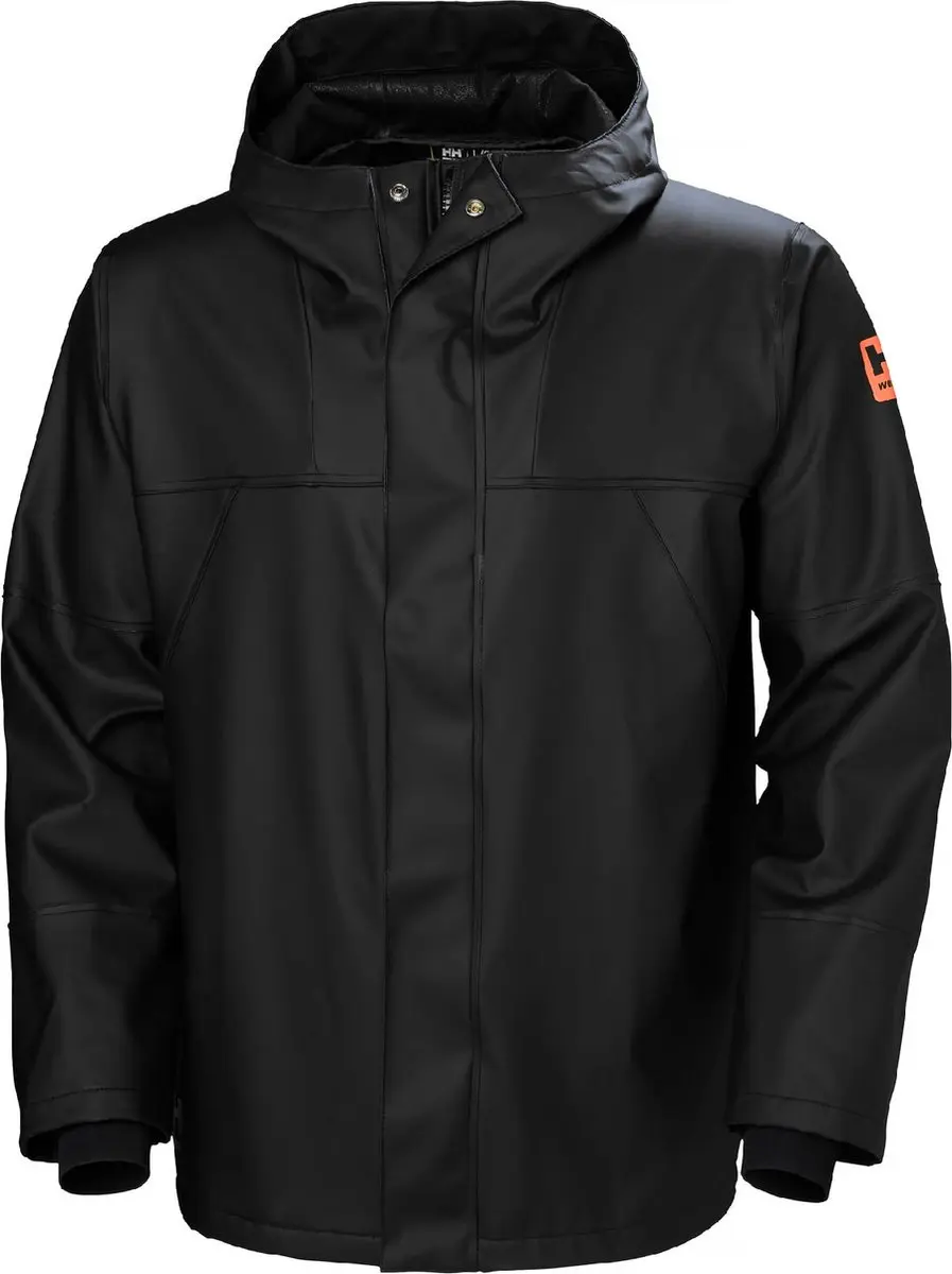 Helly Hansen Storm Rain Jacket XXL - Donker Oranje/Zwart - afbeelding 5 van 6