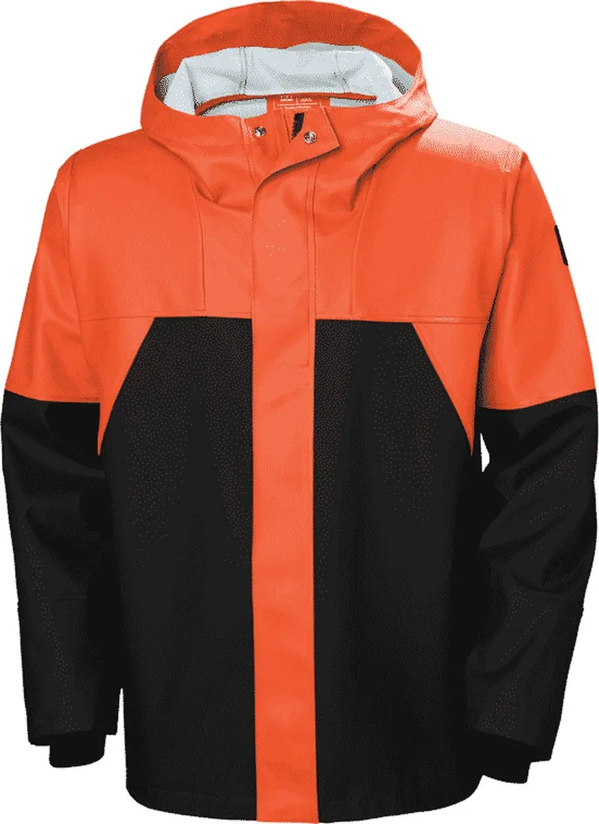 Helly Hansen Storm Rain Jacket XXL - Donker Oranje/Zwart - afbeelding 2 van 6