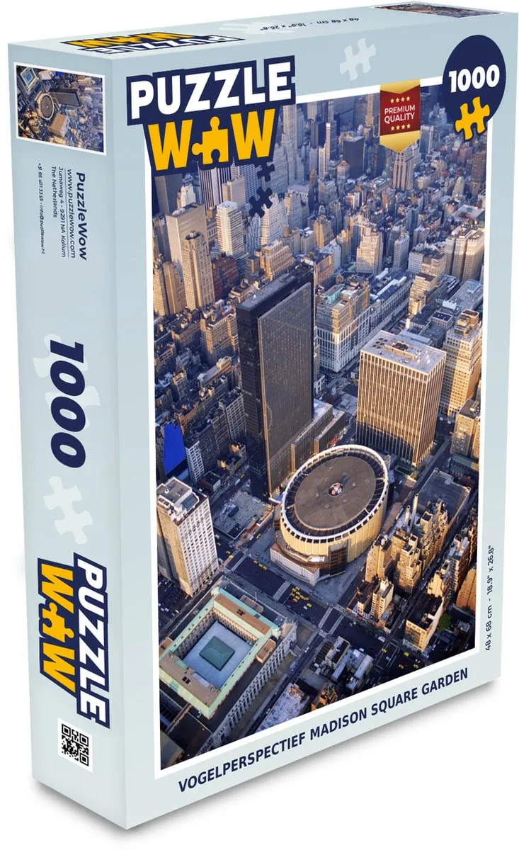 PuzzleWow New York Centrum Legpuzzel 1000 Stuks