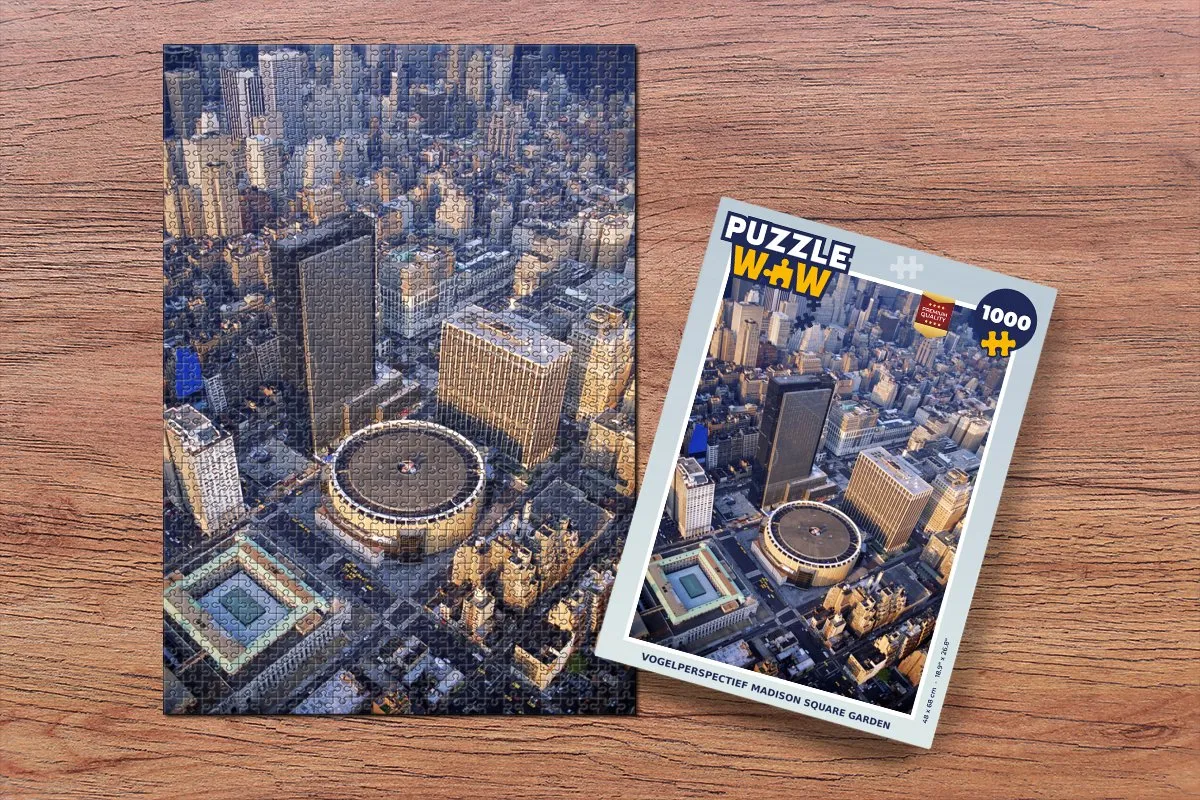 PuzzleWow New York Centrum Legpuzzel 1000 Stuks - Multicolor