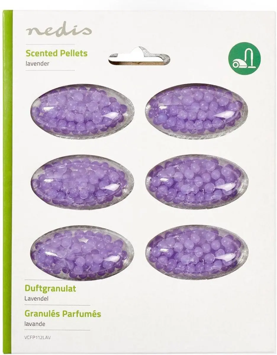 Nedis VCFP112LAV Geurparels Stofzuiger - 6 Stuks - Lavendel