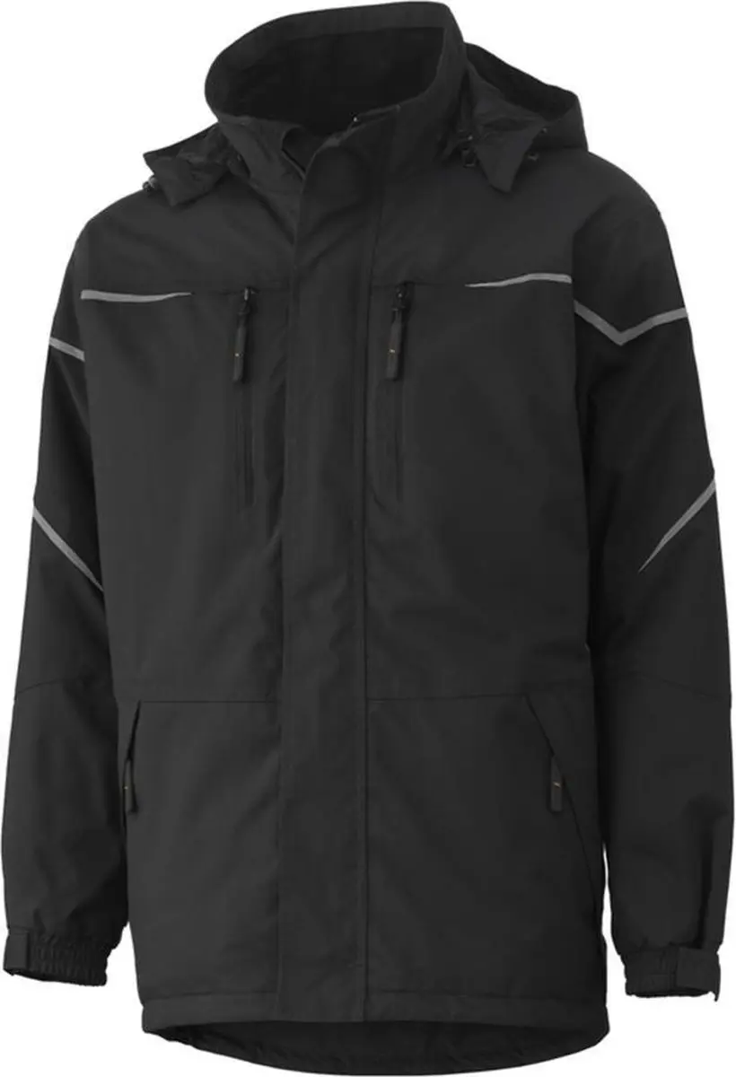 Helly Hansen Parka Met Refelctie Zwart Mt M