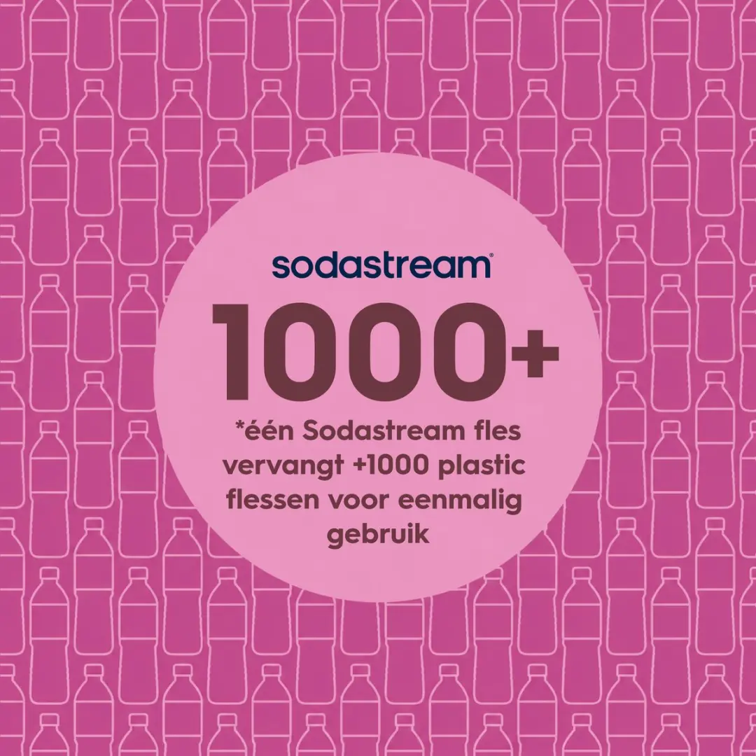 SodaStream Fizz & Go Roestvrijstalen Bruiswaterfles 0.9L - Guava