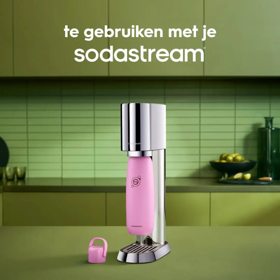 SodaStream Fizz & Go Roestvrijstalen Bruiswaterfles 0.9L - Guava