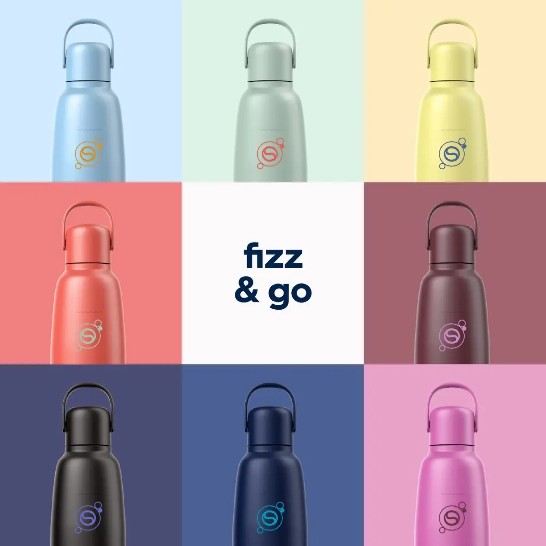 SodaStream Fizz & Go Roestvrijstalen Bruiswaterfles 0.9L - Guava