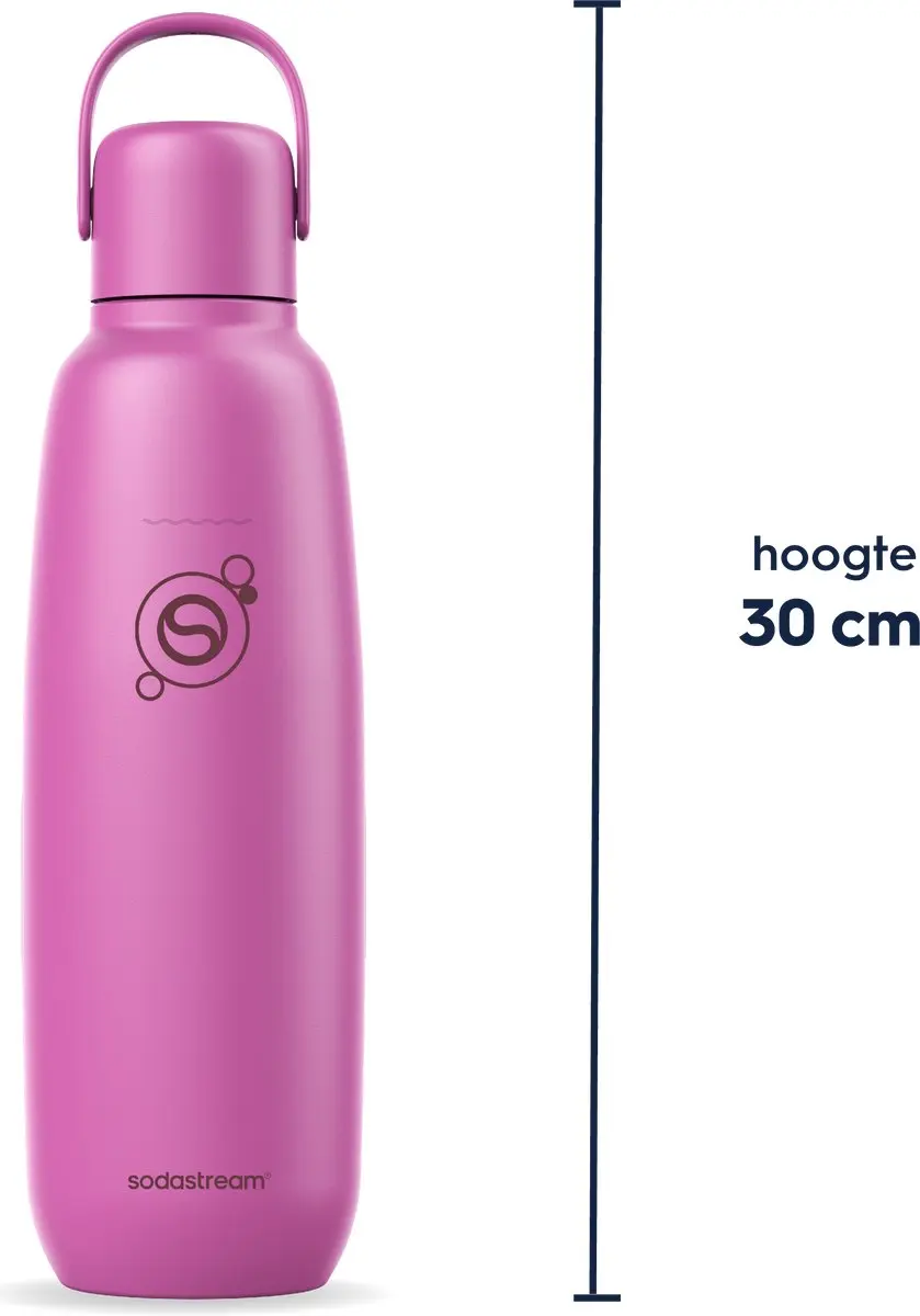SodaStream Fizz & Go Roestvrijstalen Bruiswaterfles 0.9L - Guava