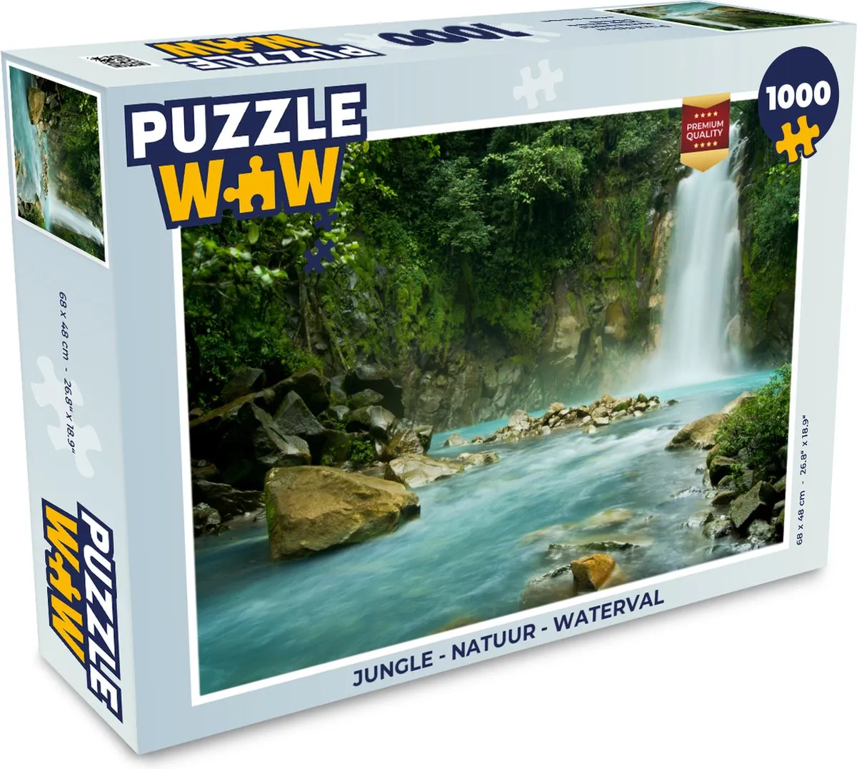 PuzzleWow Jungle Waterval Legpuzzel 1000 Stuks