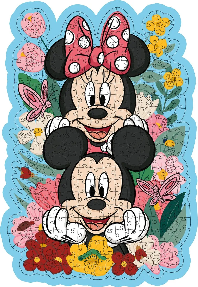 Ravensburger Disney Mickey & Minnie Mouse Houten Puzzel 300 Stuks - Multicolor
