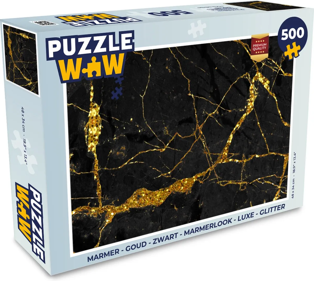 PuzzleWow Marmerlook Legpuzzel 500 Stuks
