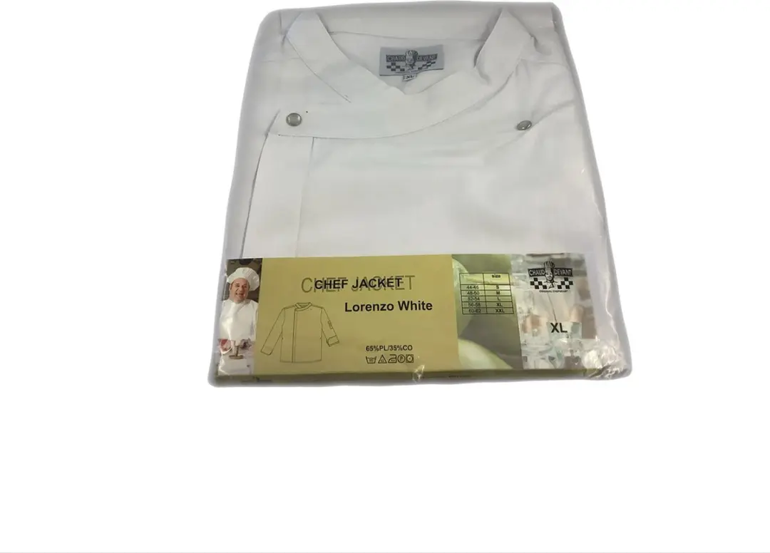 Chaud Devant chef jacket lorenzo wit long sleeve XL