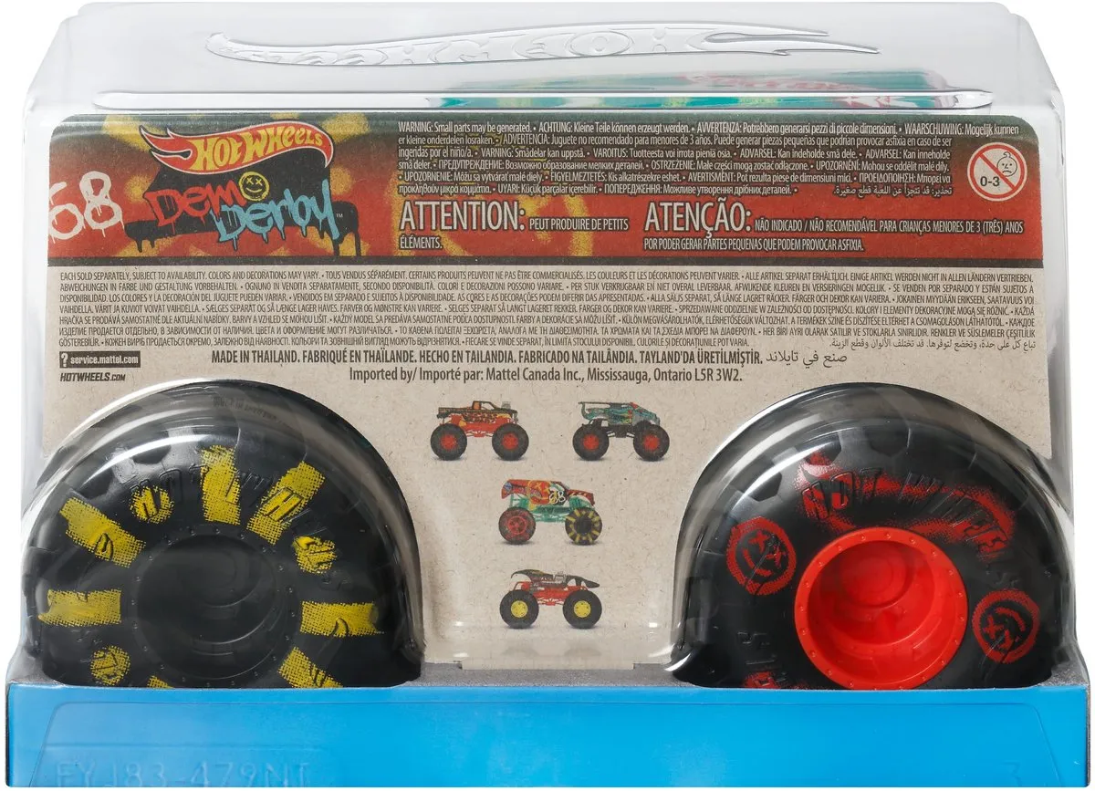 Hot Wheels Monster Trucks Demo Derby JDR01 - Meerkleurig