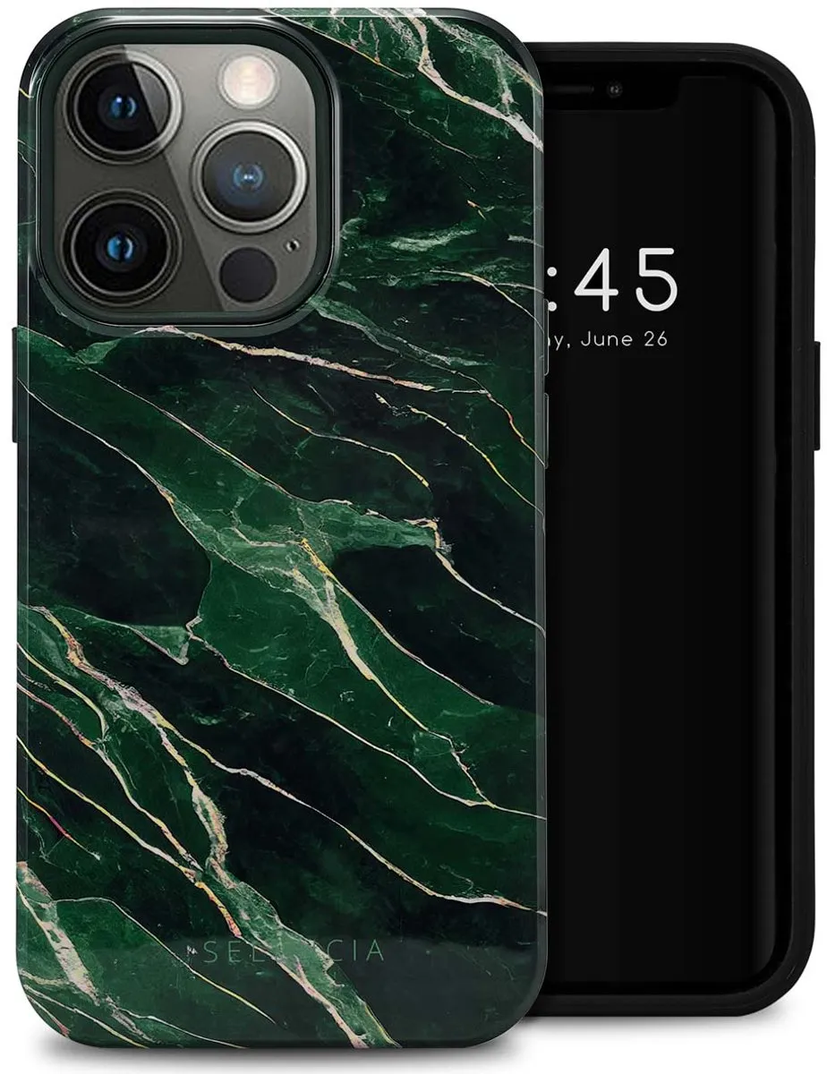 Selencia Hoesje iPhone 13 Pro Chic Marble Quartz