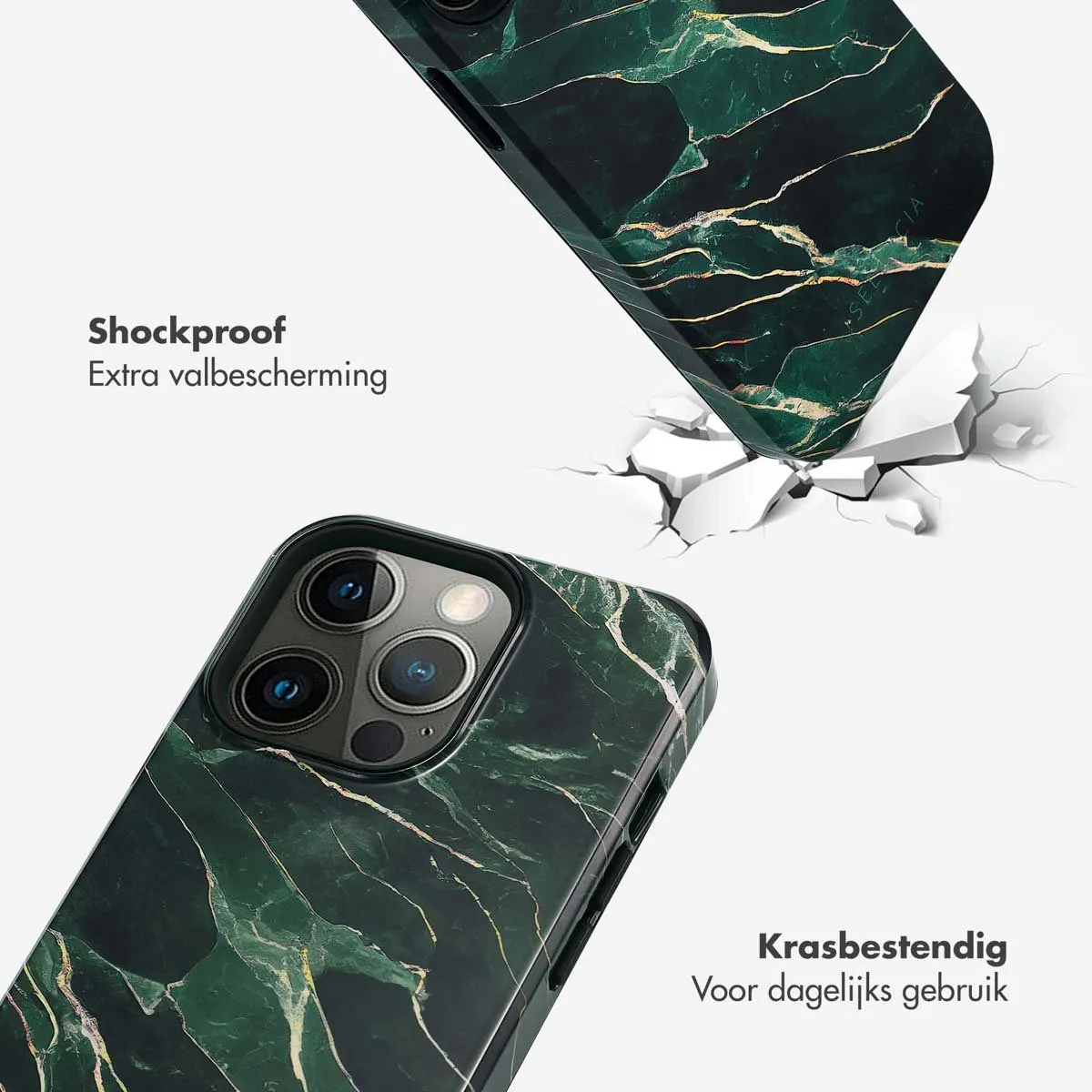 Selencia Hoesje iPhone 13 Pro Chic Marble Quartz