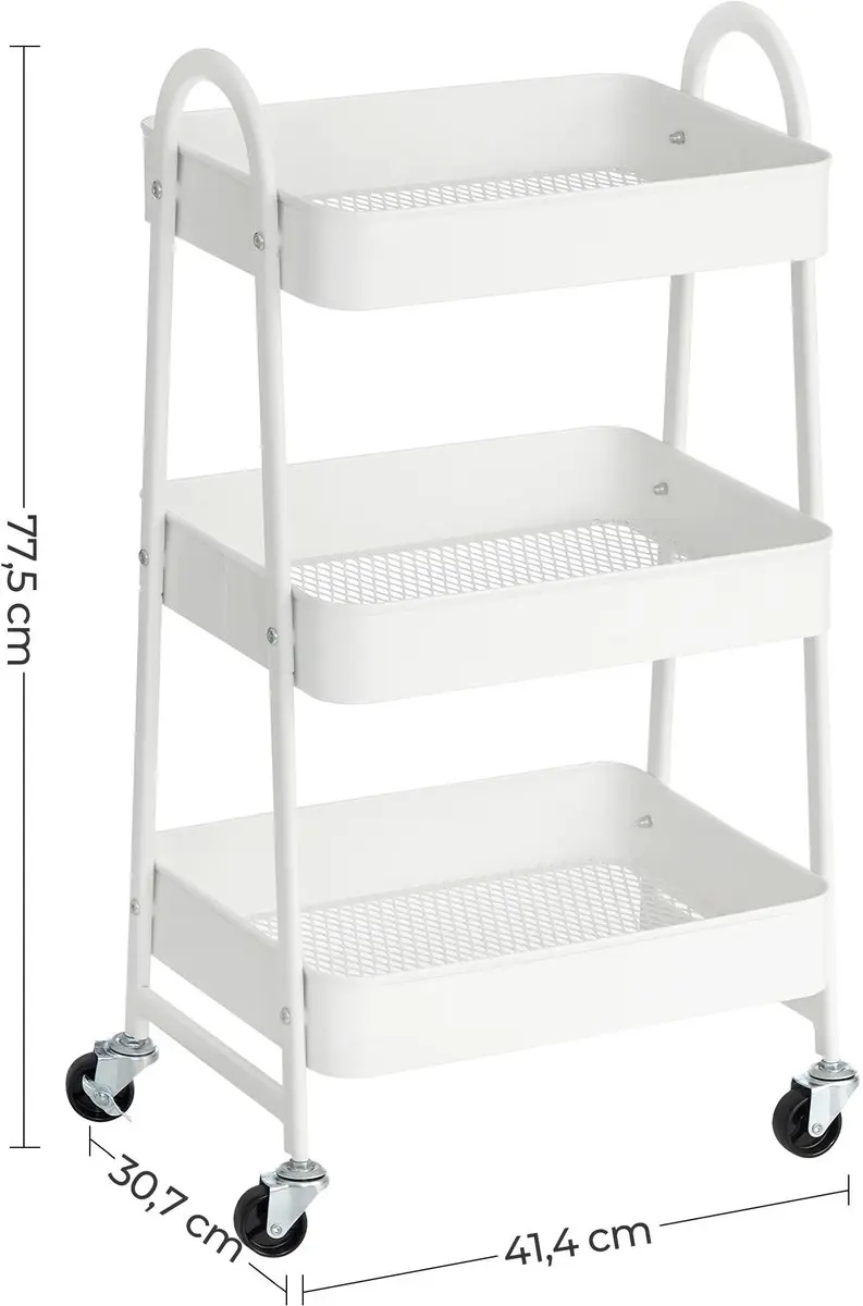 Mobiele Keukenkast - Keukentrolley - Keukenkast - Mobiel - Keukenkast Organizer - Magnetronkast - Keukenblok - Keukenkastje - Keukenkast Voor Magnetron - Kast - Kastje - Kasten - Organizer - Organizers - Opbergrek - Opberg Rek