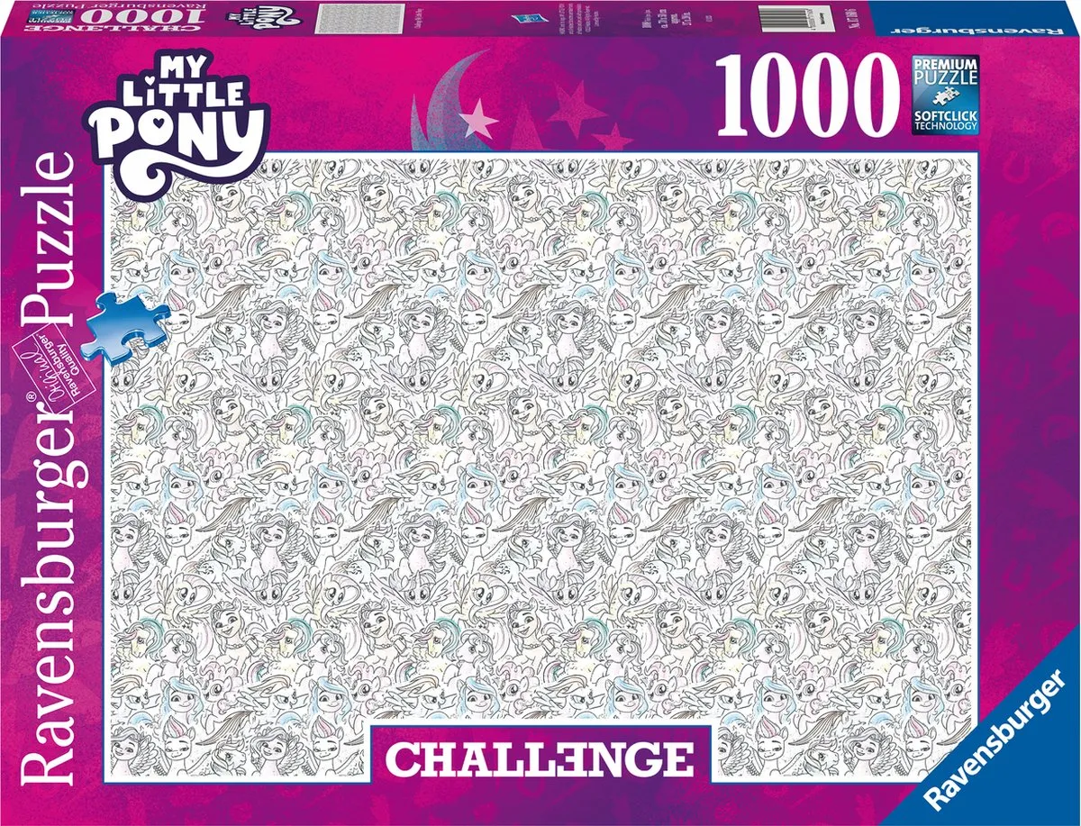 Ravensburger Challenge My Little Pony Legpuzzel 1000 Stuks - Multicolor