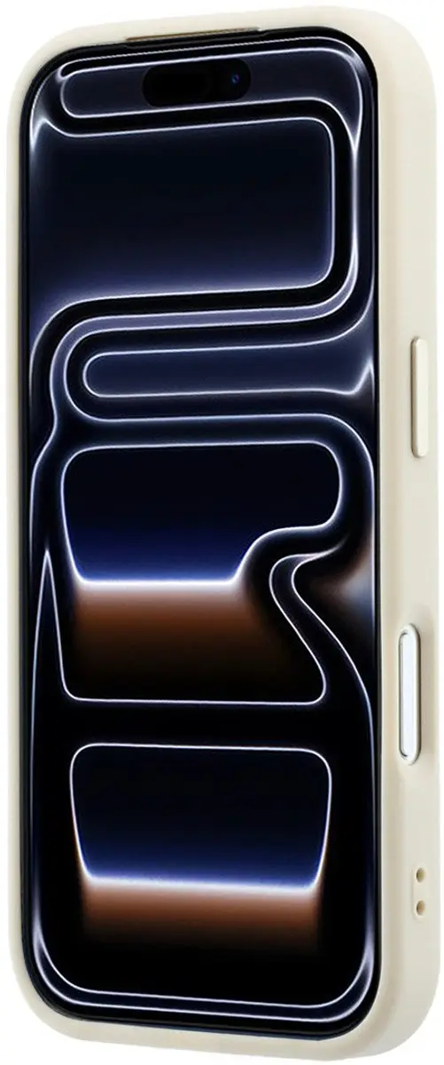 GUESS Backcover Hoesje iPhone 18 Pro Max - MagSafe Saffiano - Beige