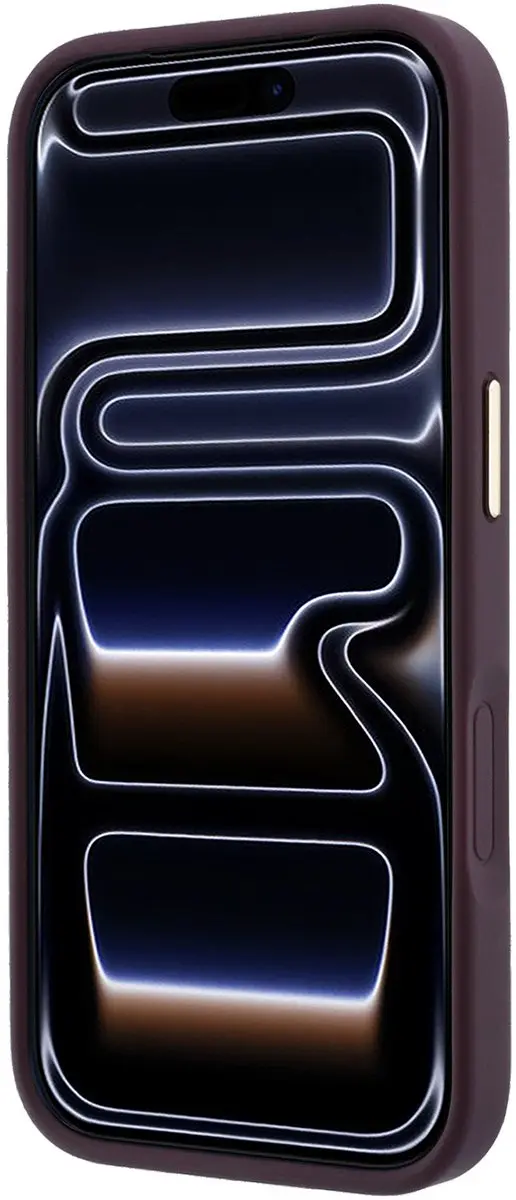 GUESS Telefoonhoesje iPhone 18 Pro MagSafe - Bordeauxrood