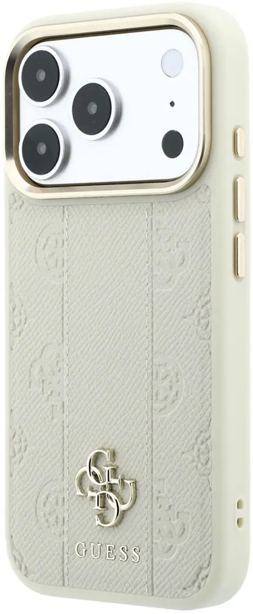 GUESS Telefoonhoesje iPhone 18 Pro MagSafe Beige - 3666339653187