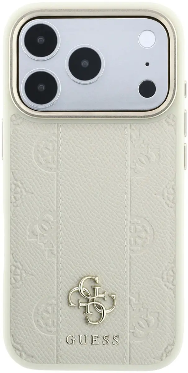 GUESS Telefoonhoesje iPhone 18 Pro MagSafe Beige - 3666339653187