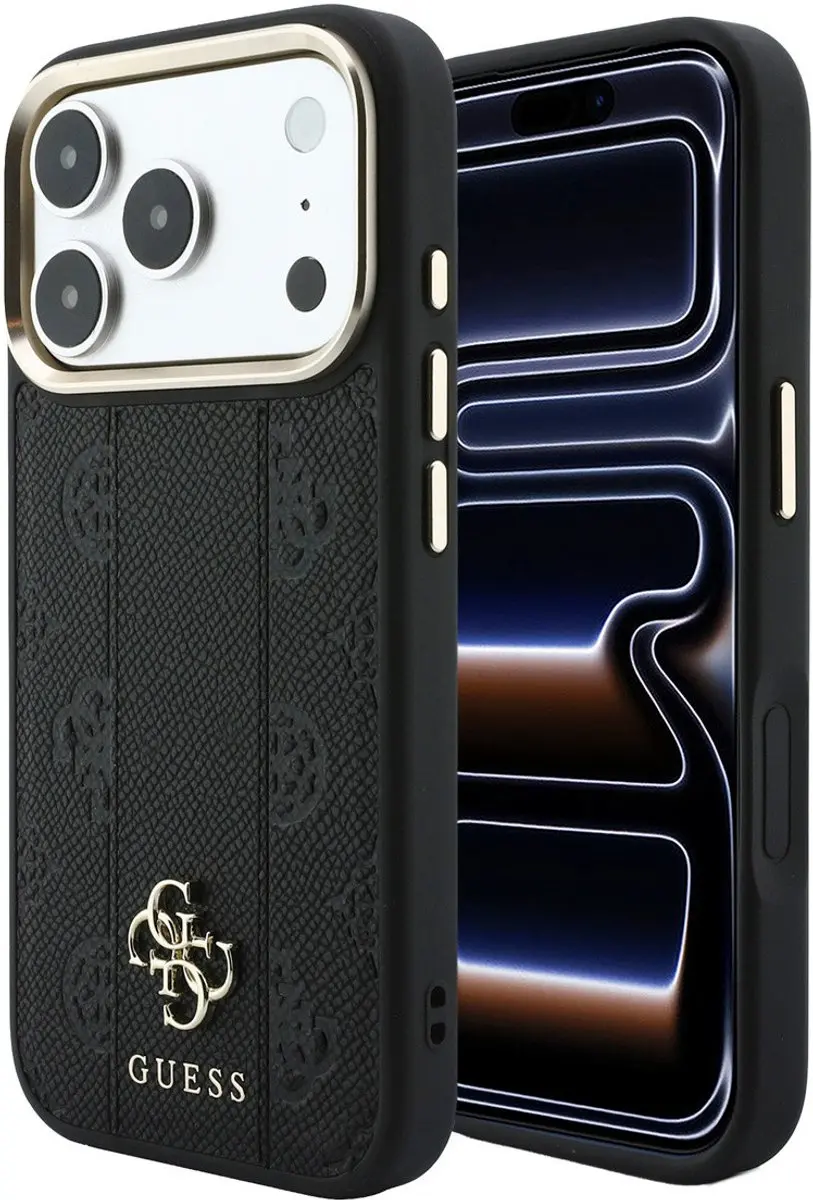 GUESS Backcover Hoesje iPhone 18 Pro Max - Magsafe - Zwart