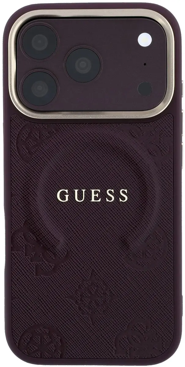 GUESS Telefoonhoesje iPhone 18 Pro Max - Bordeauxrood - 3666339654436