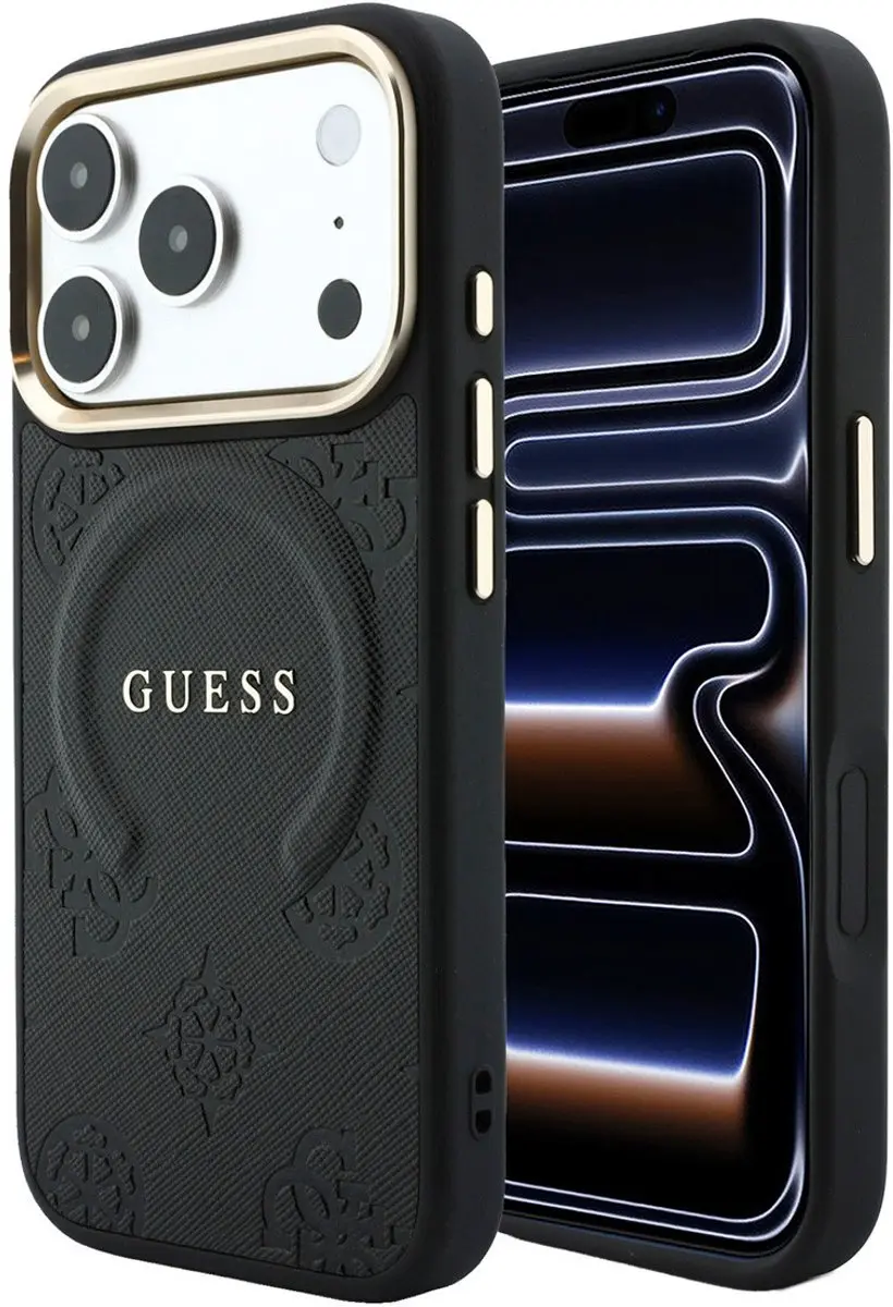 GUESS iPhone 17 Pro Hoesje - Zwart - MagSafe