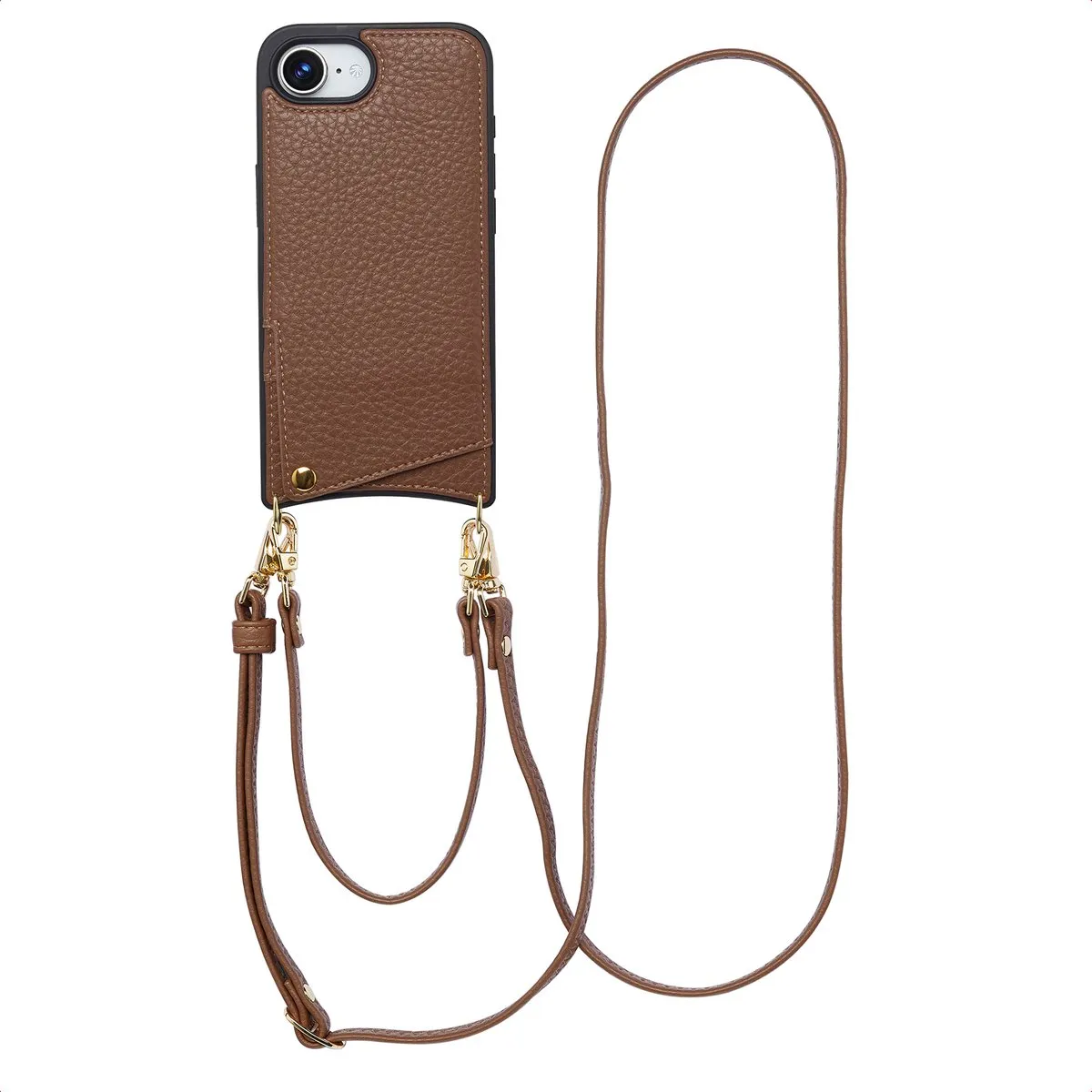 Selencia Hoesje iPhone 16e Mocha Brown